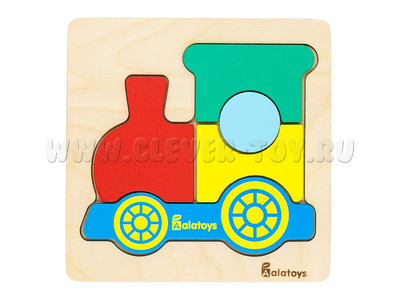 Пазл деревянный "Паровозик 2" (остатки) Пазл деревянный "Паровозик 2" (остатки)