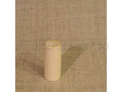 Погремушка-цилиндр (дерево, без росписи) Погремушка-цилиндр (дерево, без росписи)