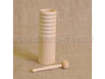 Погремушка комбинированная (дерево, без росписи) Погремушка комбинированная (дерево, без росписи)