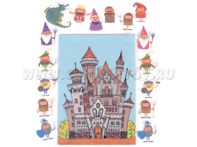 Рыцари с игровым полем (фетр) остатки Рыцари с игровым полем (фетр) остатки