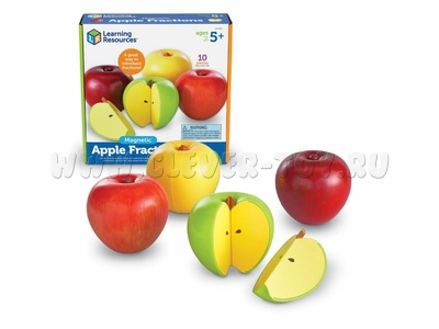 Развивающая игра "Яблочные доли" (магнитная, 10 элементов) - остатки Развивающая игра "Яблочные доли" (магнитная, 10 элементов) - остатки