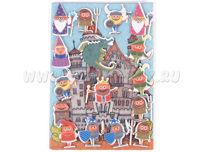 Рыцари с игровым полем (фетр) остатки