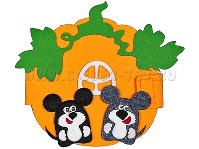 Пальчиковый театр Чудо-дом "Тыква" (фетр) Пальчиковый театр Чудо-дом "Тыква" (фетр)