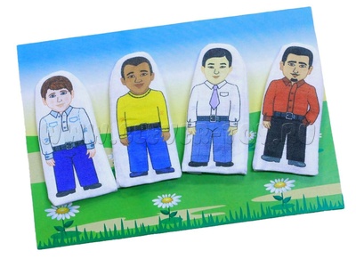 Набор пальчиковых кукол "Расы" (4 шт.) Набор пальчиковых кукол "Расы" (4 шт.)