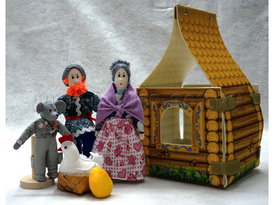 Театр "Курочка Ряба" с домиком Театр "Курочка Ряба" с домиком