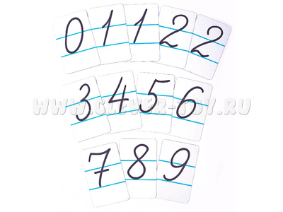 Набор магнитных карточек "Числительные" (цифры, фон белый)* Набор магнитных карточек "Числительные" (цифры, фон белый)*