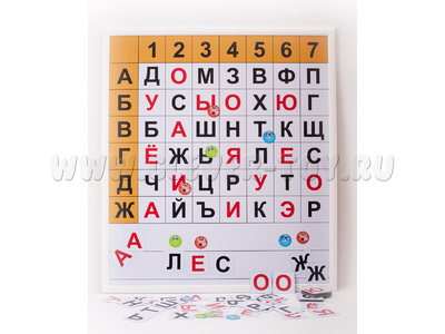 Магнитная доска "Фонетические шахматы" 75 х 85 см Магнитная доска "Фонетические шахматы" 75 х 85 см