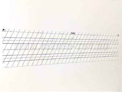 Магнитно-маркерное поле "Линейка" для работы на классной доске (из 4-х частей) пунктир Магнитно-маркерное поле "Линейка" для работы на классной доске (из 4-х частей) пунктир