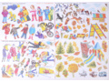 Коллективная аппликация "Времена года. Осенний город"
